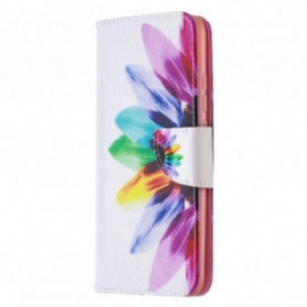 Flip Case Für Xiaomi Redmi 9C Aquarellblume