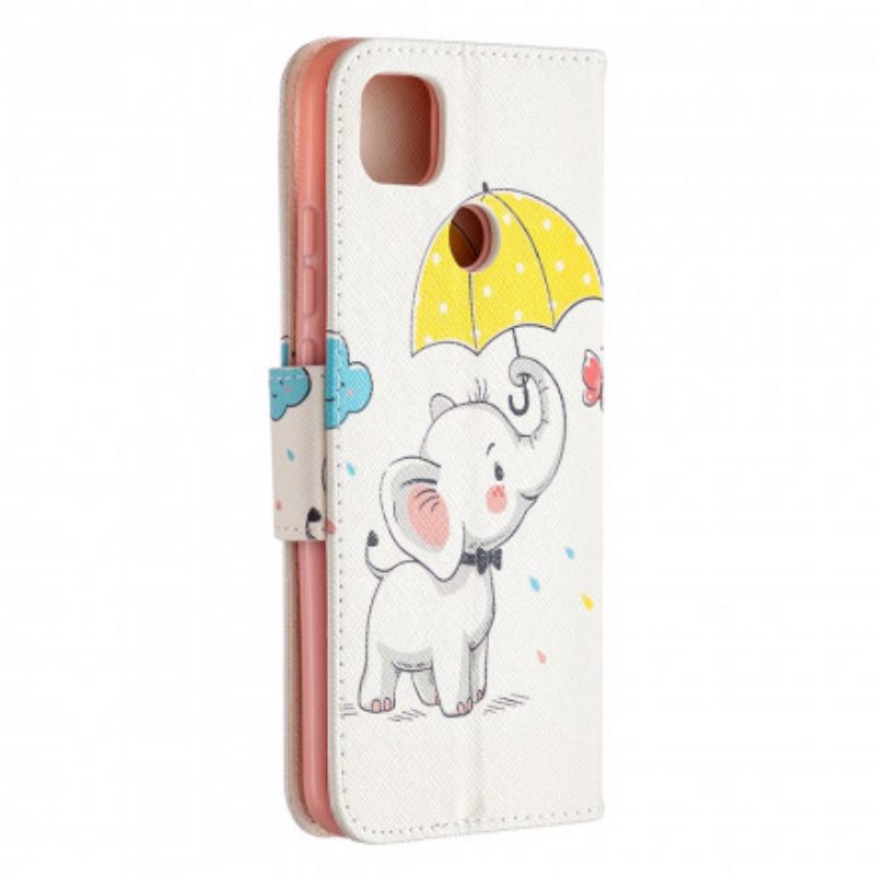 Flip Case Für Xiaomi Redmi 9C Baby Elefant