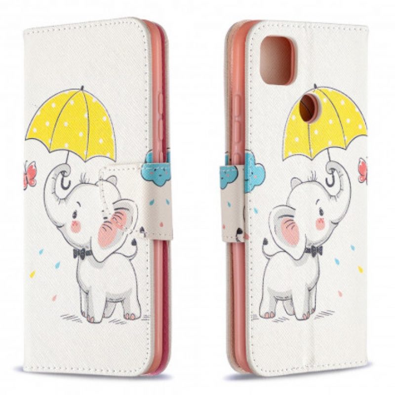 Flip Case Für Xiaomi Redmi 9C Baby Elefant