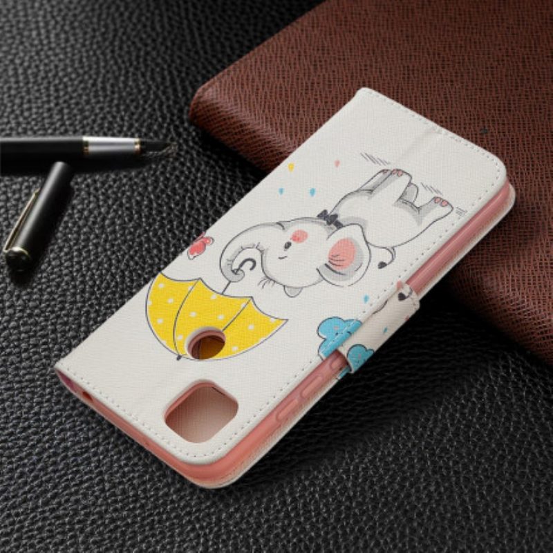 Flip Case Für Xiaomi Redmi 9C Baby Elefant