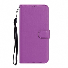 Flip Case Für Xiaomi Redmi 9C Einfarbige Serie