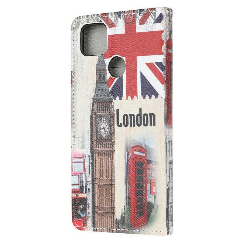 Flip Case Für Xiaomi Redmi 9C Londoner Leben