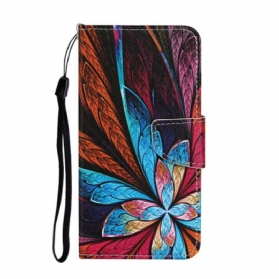 Flip Case Für Xiaomi Redmi 9C Pfauenblume