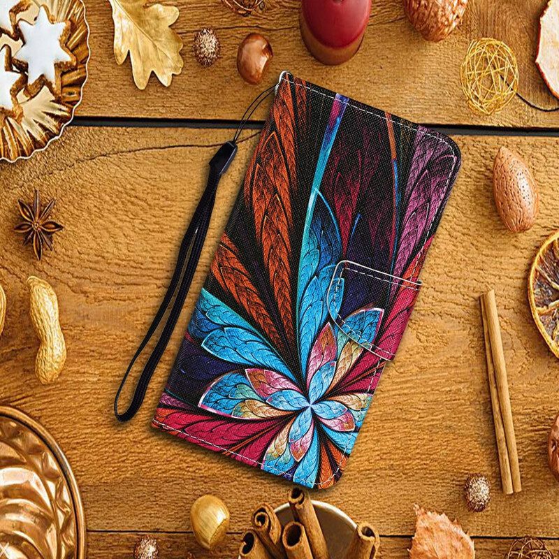 Flip Case Für Xiaomi Redmi 9C Pfauenblume