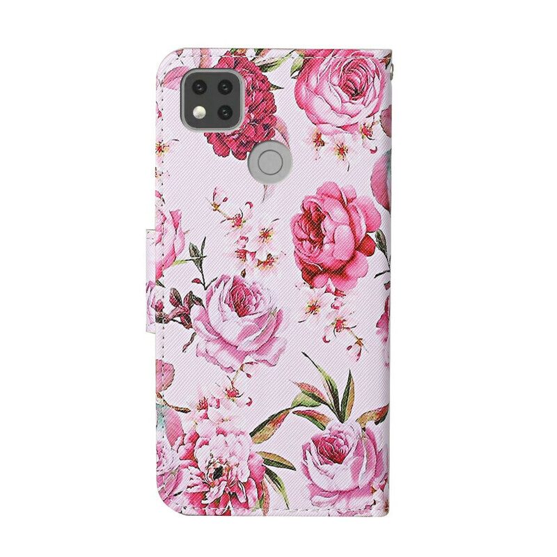 Flip Case Für Xiaomi Redmi 9C Retro-liberty-blumen