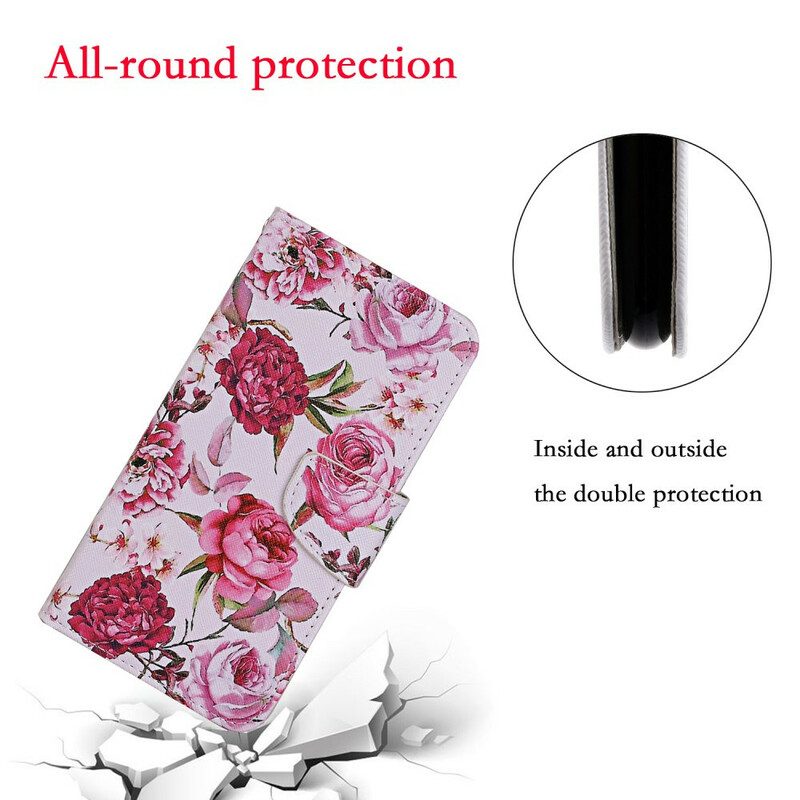 Flip Case Für Xiaomi Redmi 9C Retro-liberty-blumen