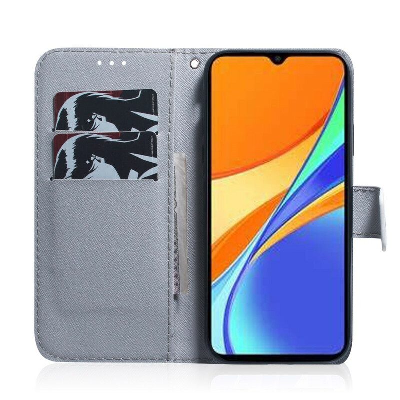 Flip Case Für Xiaomi Redmi 9C Träumender Löwe