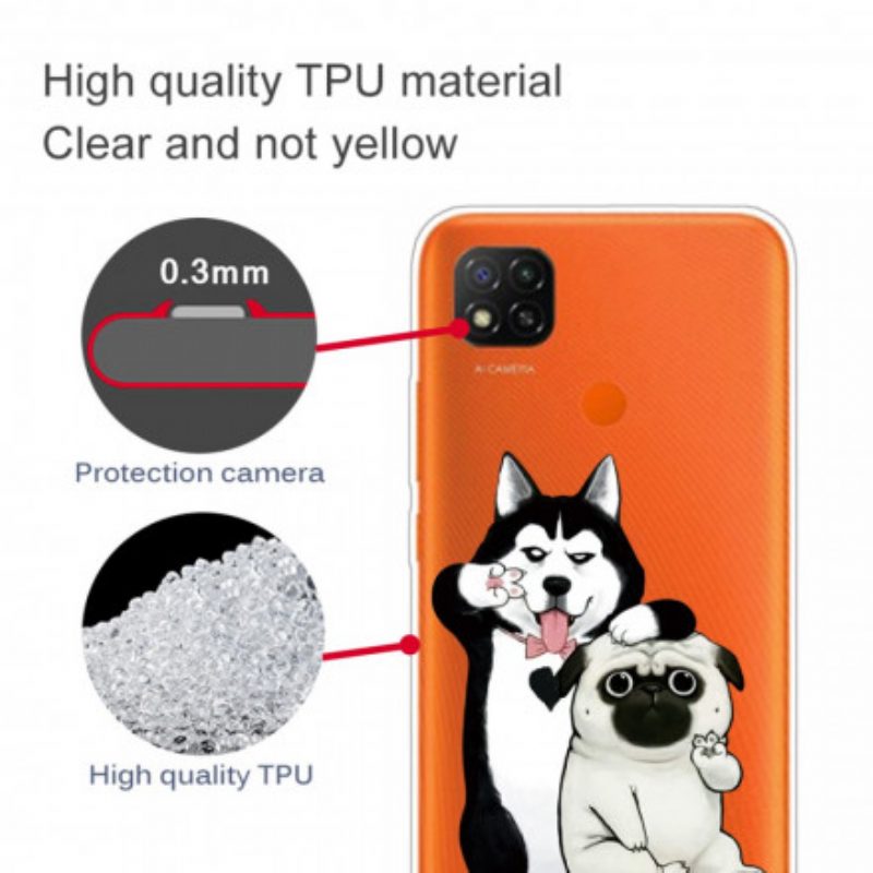 Handyhülle Für Xiaomi Redmi 9C Lustige Hunde