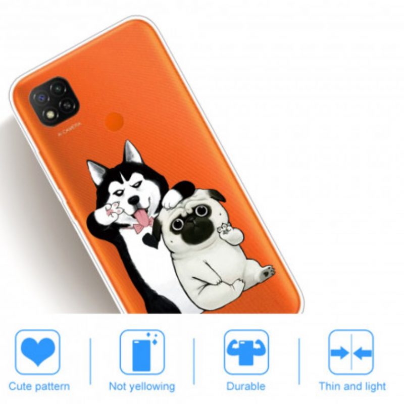 Handyhülle Für Xiaomi Redmi 9C Lustige Hunde