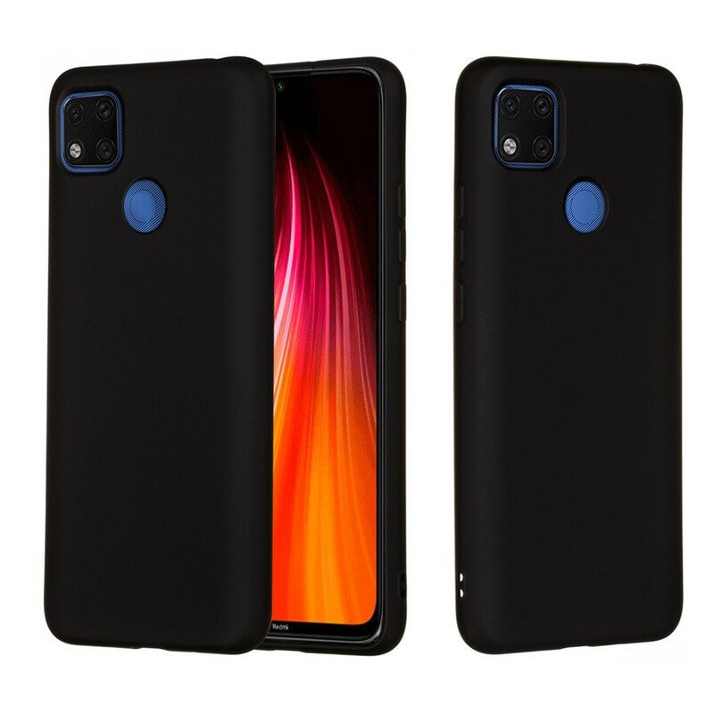 Hülle Für Xiaomi Redmi 9C Flüssiges Silikon Mit Lanyard