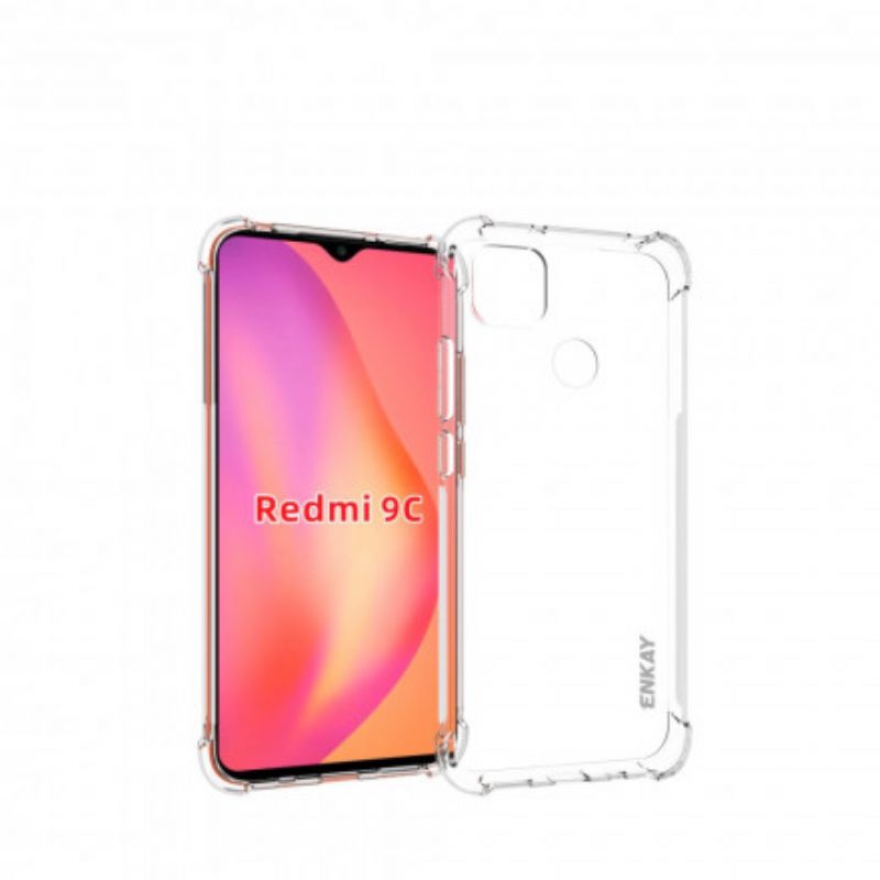 Hülle Für Xiaomi Redmi 9C Kombi- Und Gehärtetes Glasdisplay Enkay