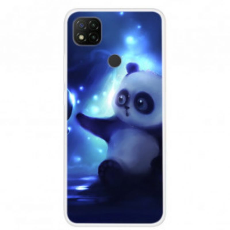 Hülle Für Xiaomi Redmi 9C Panda Im Weltraum