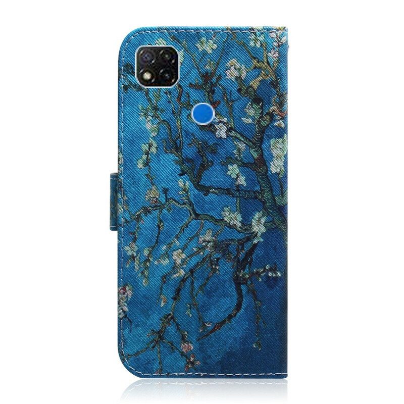 Lederhüllen Für Xiaomi Redmi 9C Blühender Baumzweig