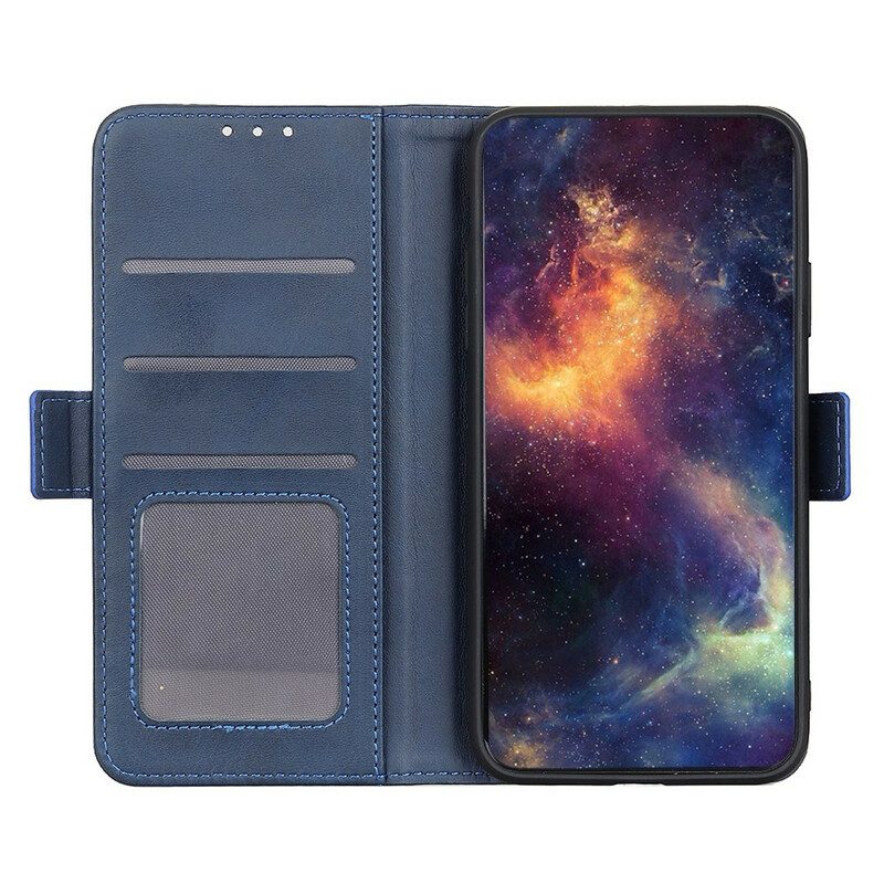 Lederhüllen Für Xiaomi Redmi 9C Flip Case Doppelte Klappe