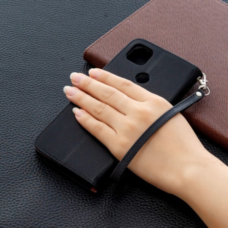 Lederhüllen Für Xiaomi Redmi 9C Flip Case Lychee Rabat Oblique