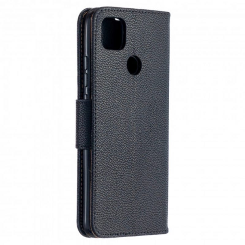 Lederhüllen Für Xiaomi Redmi 9C Flip Case Lychee Rabat Oblique