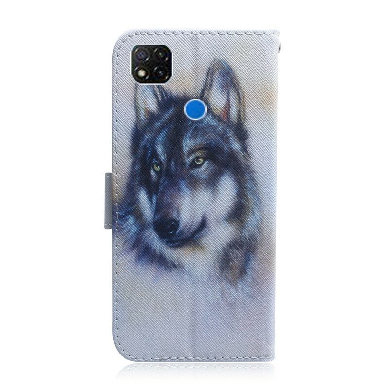 Lederhüllen Für Xiaomi Redmi 9C Hunde-look