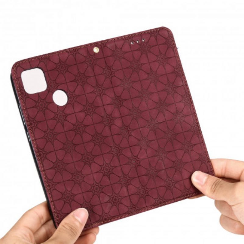 Schutzhülle Für Xiaomi Redmi 9C Flip Case Barocke Blumen