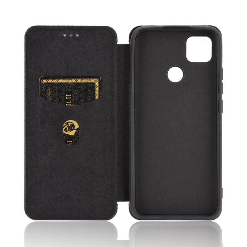 Schutzhülle Für Xiaomi Redmi 9C Flip Case Farbiges Carbon-silikon