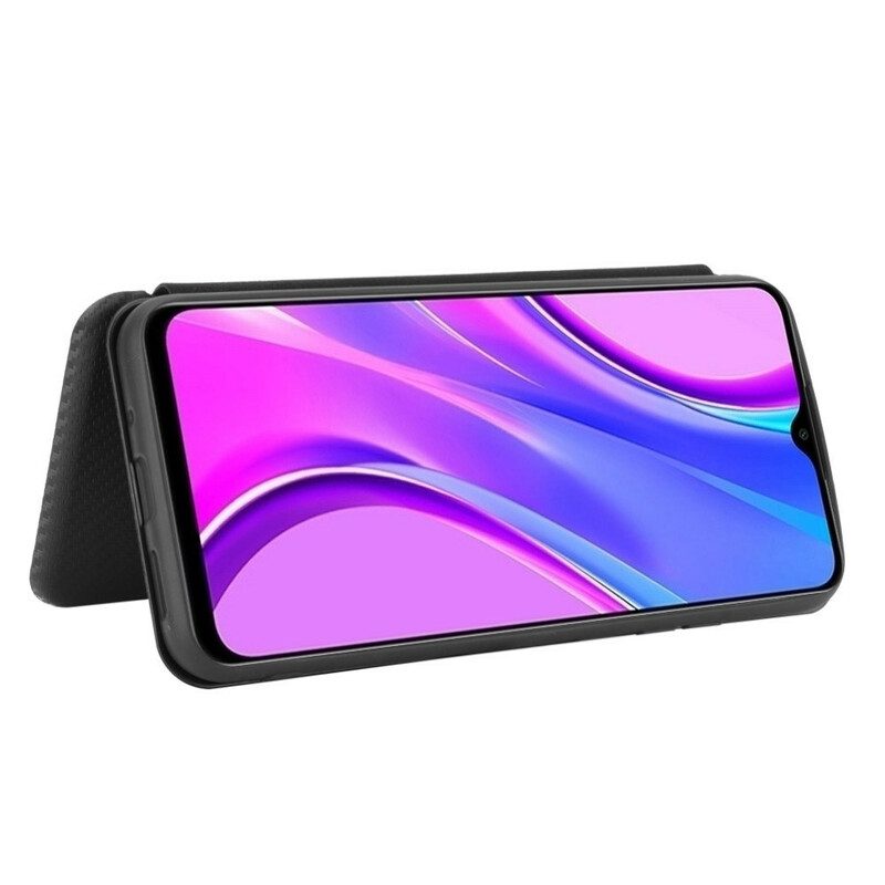 Schutzhülle Für Xiaomi Redmi 9C Flip Case Farbiges Carbon-silikon