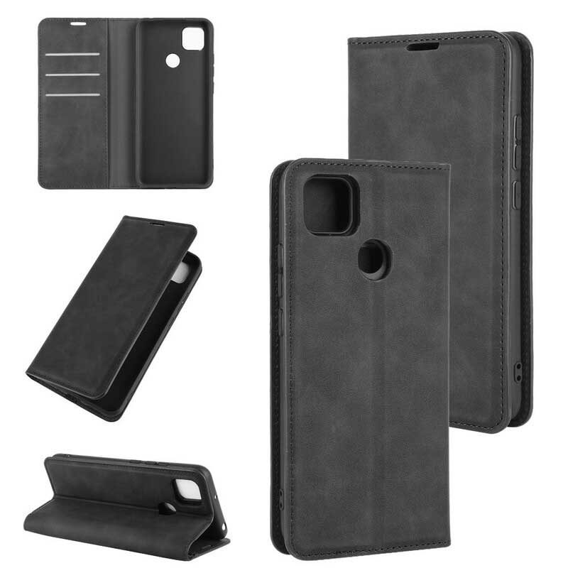 Schutzhülle Für Xiaomi Redmi 9C Flip Case Ledereffekt Im Business-stil