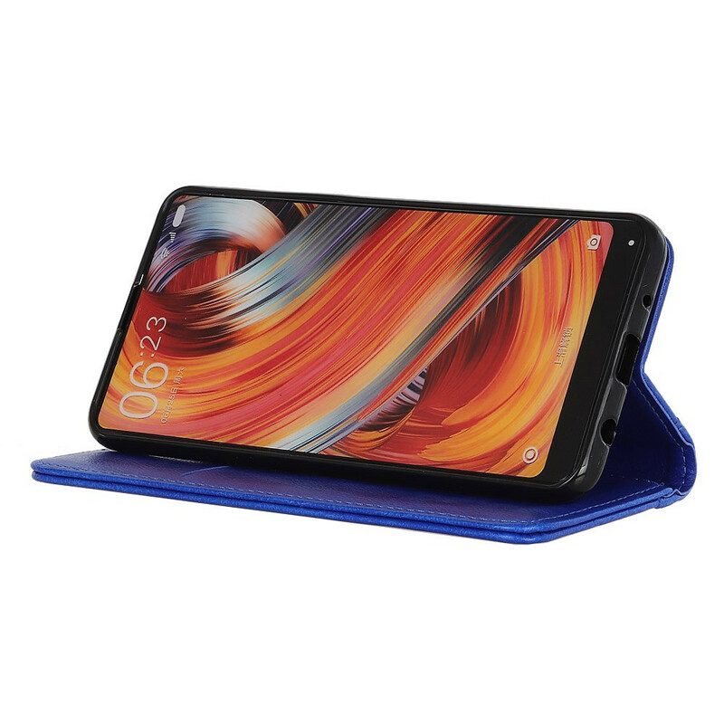 Schutzhülle Für Xiaomi Redmi 9C Flip Case Litschi-spaltleder-anhänger