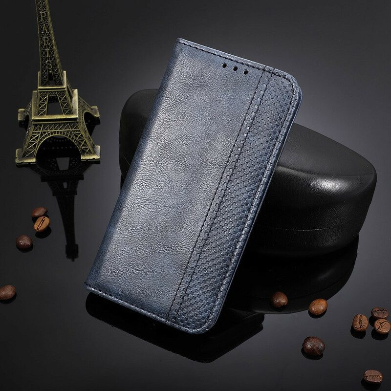 Schutzhülle Für Xiaomi Redmi 9C Flip Case Stilisierter Vintage-ledereffekt