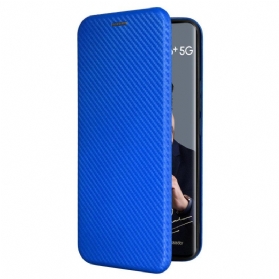 Flip Case Für Realme 12 Pro / 12 Pro Plus Kohlefaser