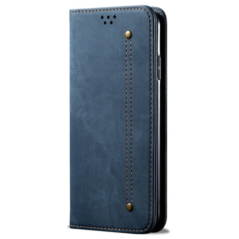 Flip Case Realme 12 Pro / 12 Pro Plus Jeansstoff