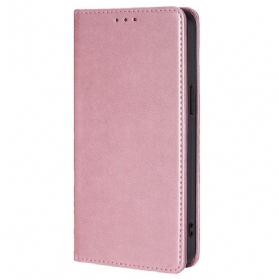 Flip Case Realme 12 Pro / 12 Pro Plus Ledereffekt