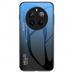 Hülle Realme 12 Pro / 12 Pro Plus Hallo Gehärtetes Glas