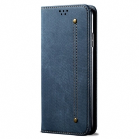 Flip Case Für Huawei Pura 70 Jeansstoff