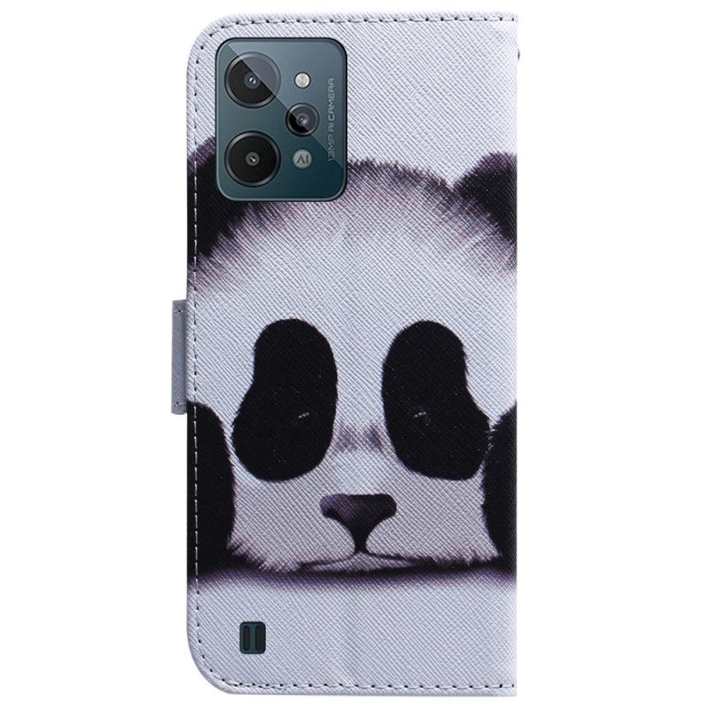 Lederhüllen Für Realme C31 Süßer Panda