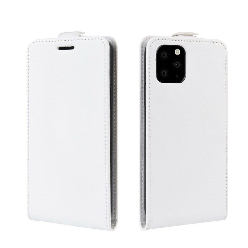 Flip Case Für iPhone 11 Pro Max Flip Case Faltender Ledereffekt