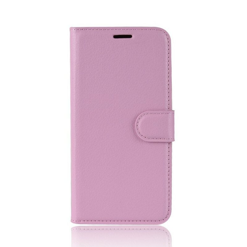 Flip Case Für iPhone 11 Pro Max Premium-litschi-ledereffekt