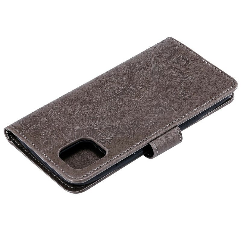 Flip Case Für iPhone 11 Pro Max Sonnenmandala