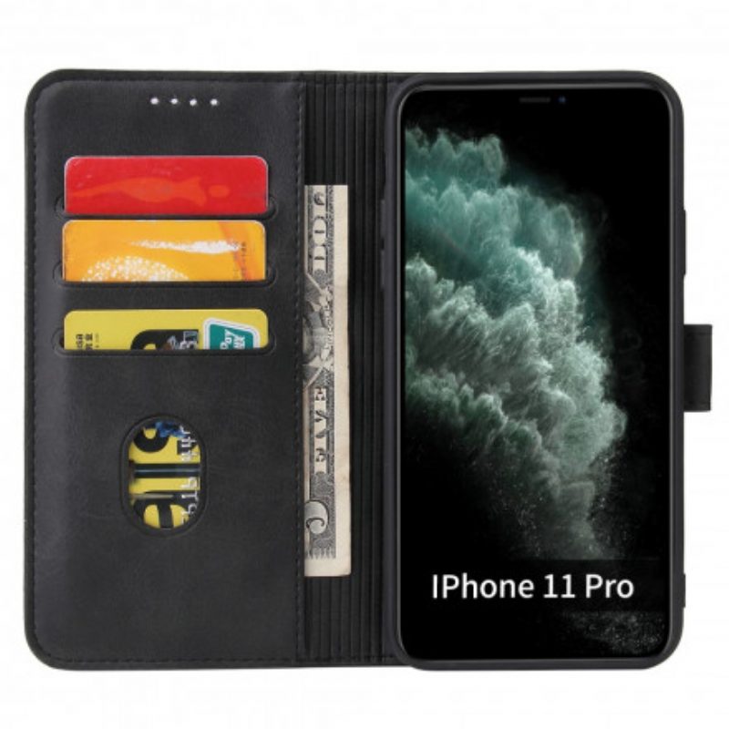 Flip Case Für iPhone 11 Pro Max Vintage-lederstil