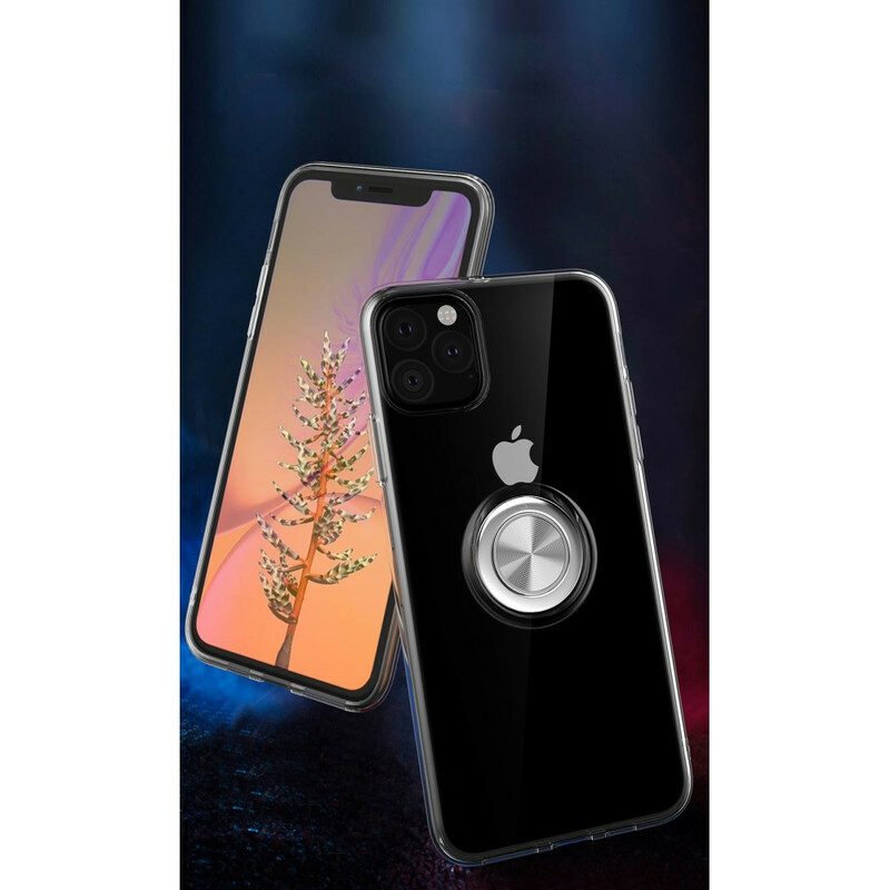 Handyhülle Für iPhone 11 Pro Max Transparent Mit Ringunterstützung