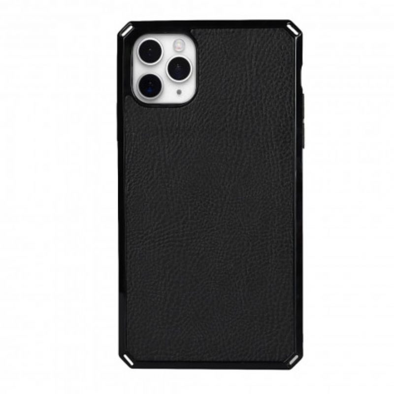 Hülle Für iPhone 11 Pro Max Flip Case Abnehmbares Echtes Litschi-leder