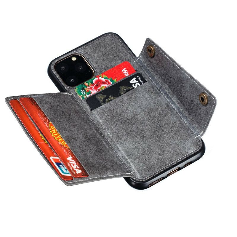 Hülle Für iPhone 11 Pro Max Geldbörse Snap-wallet