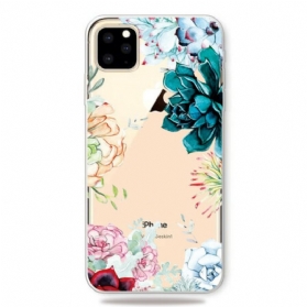 Hülle Für iPhone 11 Pro Max Nahtlose Aquarellblumen