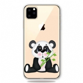 Hülle Für iPhone 11 Pro Max Nahtloser Trauriger Panda