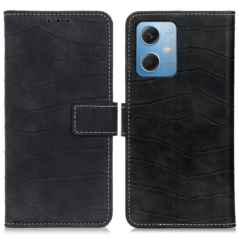 Flip Case Für Xiaomi Redmi Note 12 5G Krokodilkraft