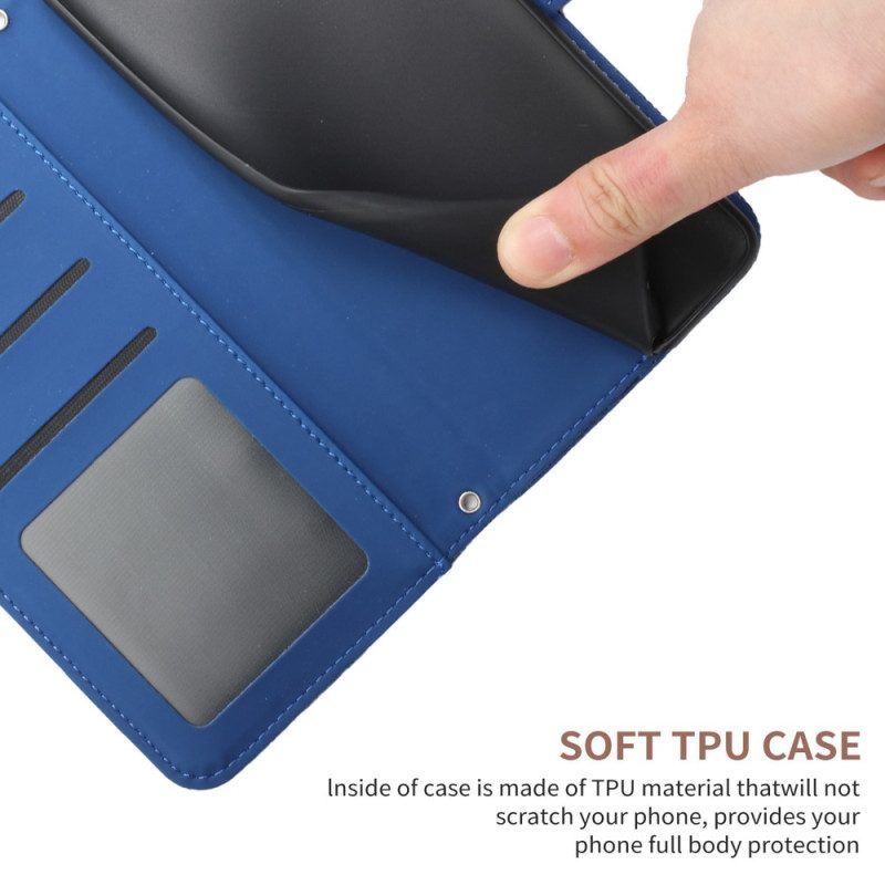 Flip Case Für Xiaomi Redmi Note 12 5G Schmetterlinge Und Schultergurt