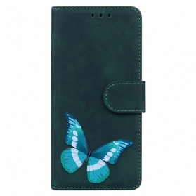 Flip Case Für Xiaomi Redmi Note 12 5G Schmetterlingsdesign