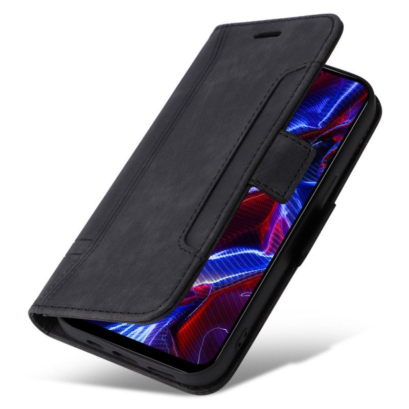 Lederhüllen Für Xiaomi Redmi Note 12 5G Betopnice Kartenhalter Vorne