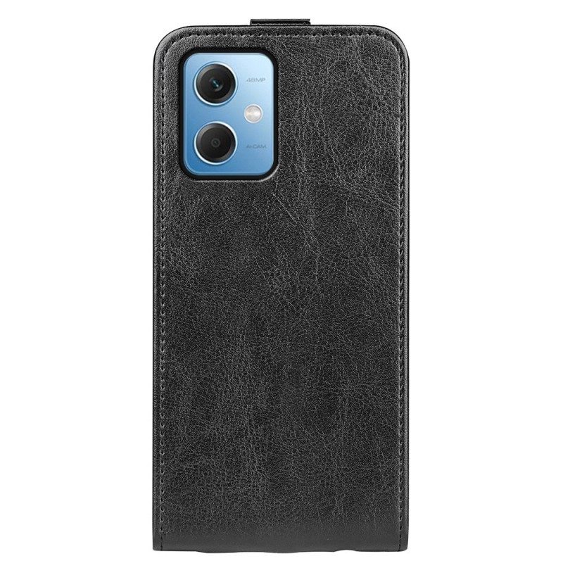 Lederhüllen Für Xiaomi Redmi Note 12 5G Flip Case Vertikale Klappe