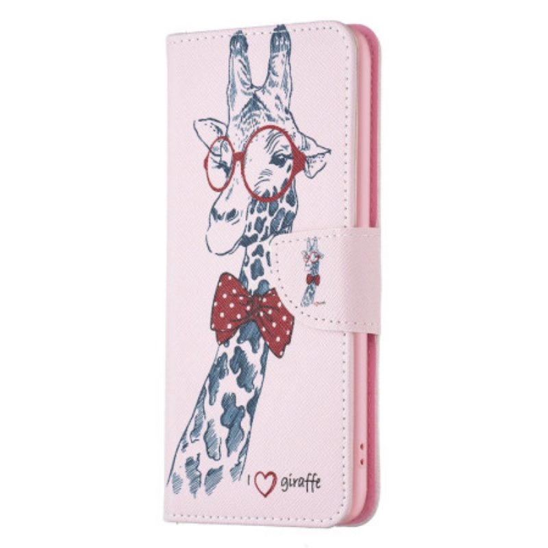 Lederhüllen Für Xiaomi Redmi Note 12 5G Kluge Giraffe