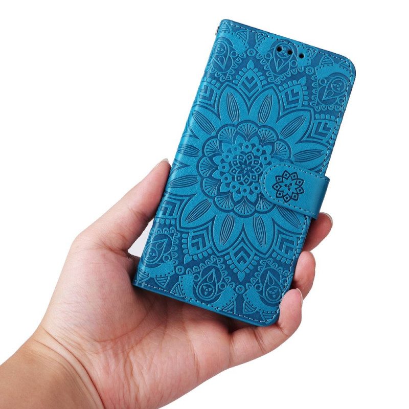 Lederhüllen Für Xiaomi Redmi Note 12 5G Mit Kordel Mandala-dekoration Mit Riemen