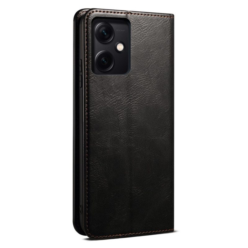 Schutzhülle Für Xiaomi Redmi Note 12 5G Flip Case Gewachstes Kunstleder